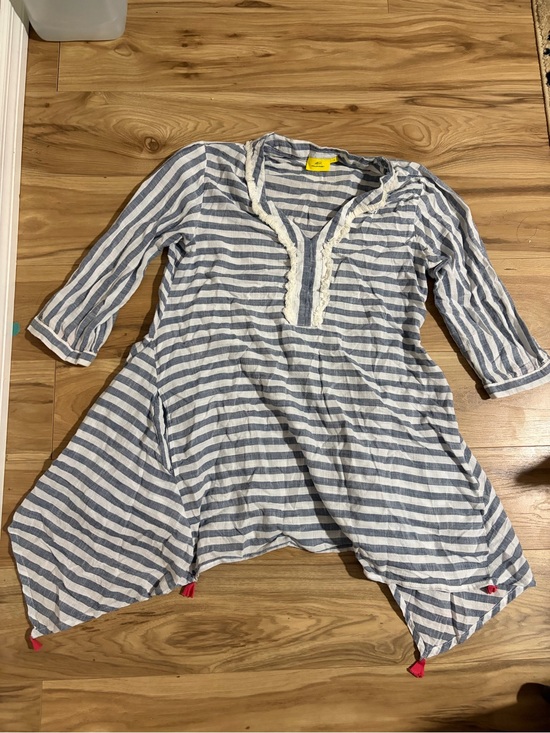Roller Rabbit Dresses & Skirts - Roller Rabbit Blue and White Striped Tunic Dress
